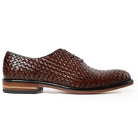 Istanbul Tobacco Woven Leather