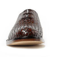 Istanbul Tobacco Woven Leather