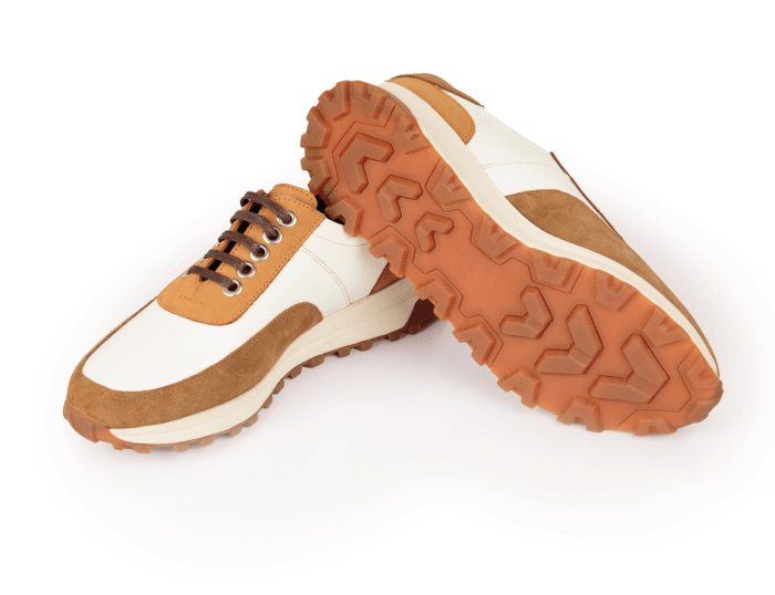 Toronto Tan White Trainers