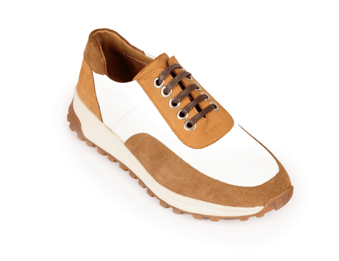 Toronto Tan White Trainers