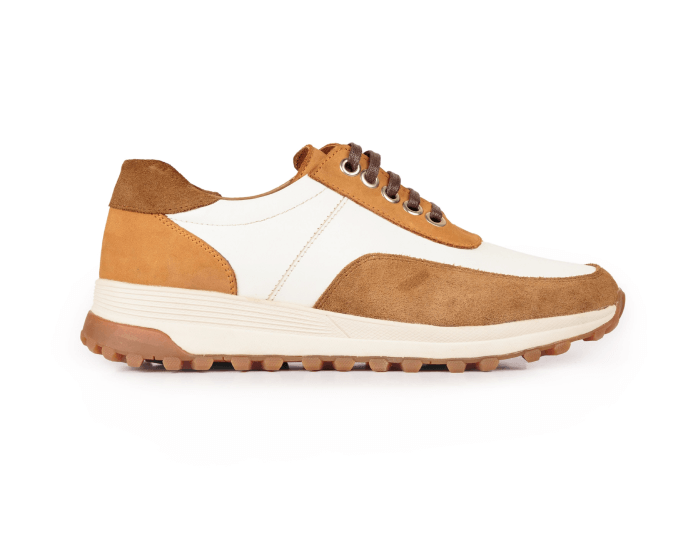 Toronto Tan White Trainers