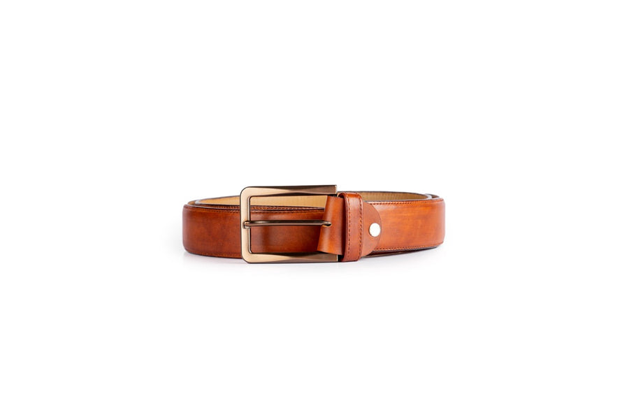 Basic Belt Antique Cognac Patina - The ShoeMakers & Co.