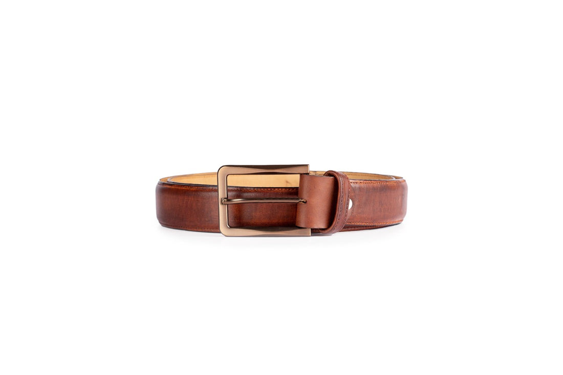 Basic Belt Tobacco Patina - The ShoeMakers & Co.