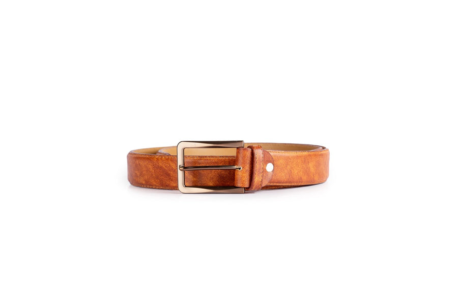 Basic Belt Two Tone Camel Patina - The ShoeMakers & Co.