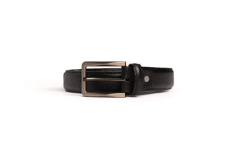 Pebble Grain Black Belt - The ShoeMakers & Co.